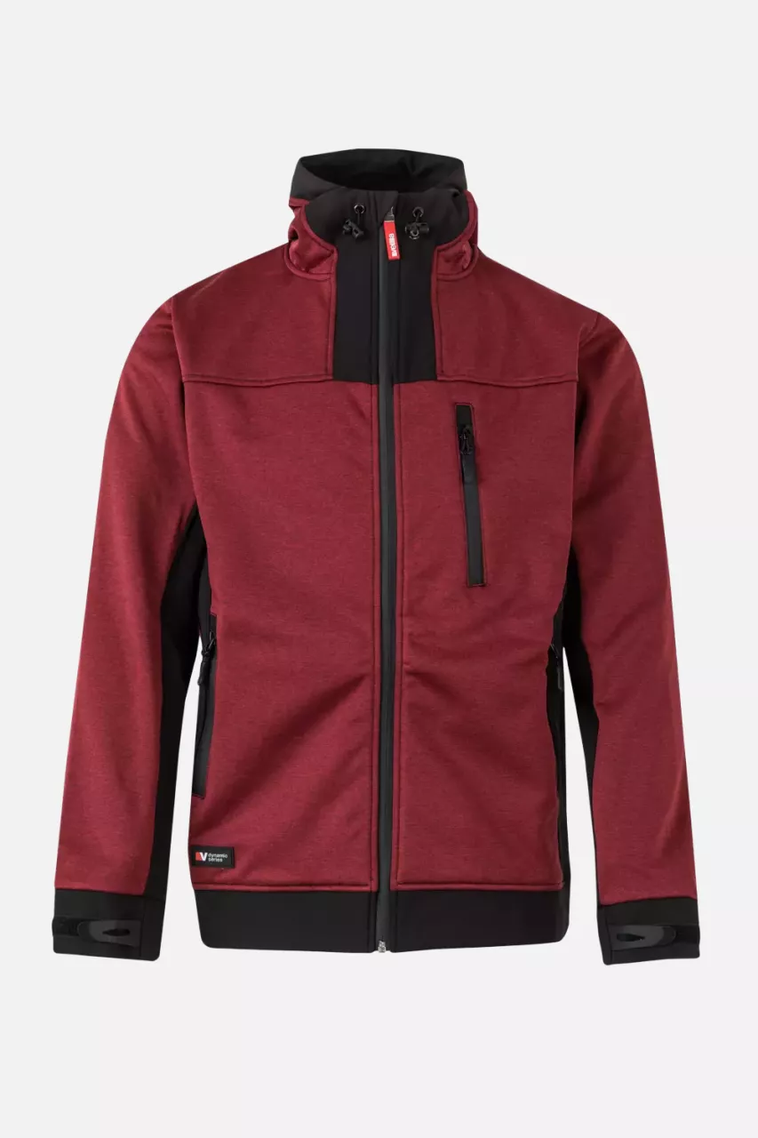 Velilla 206007-77-00, Work Jacket, Heather Maroon/Black, image 1, gallery thumbnail