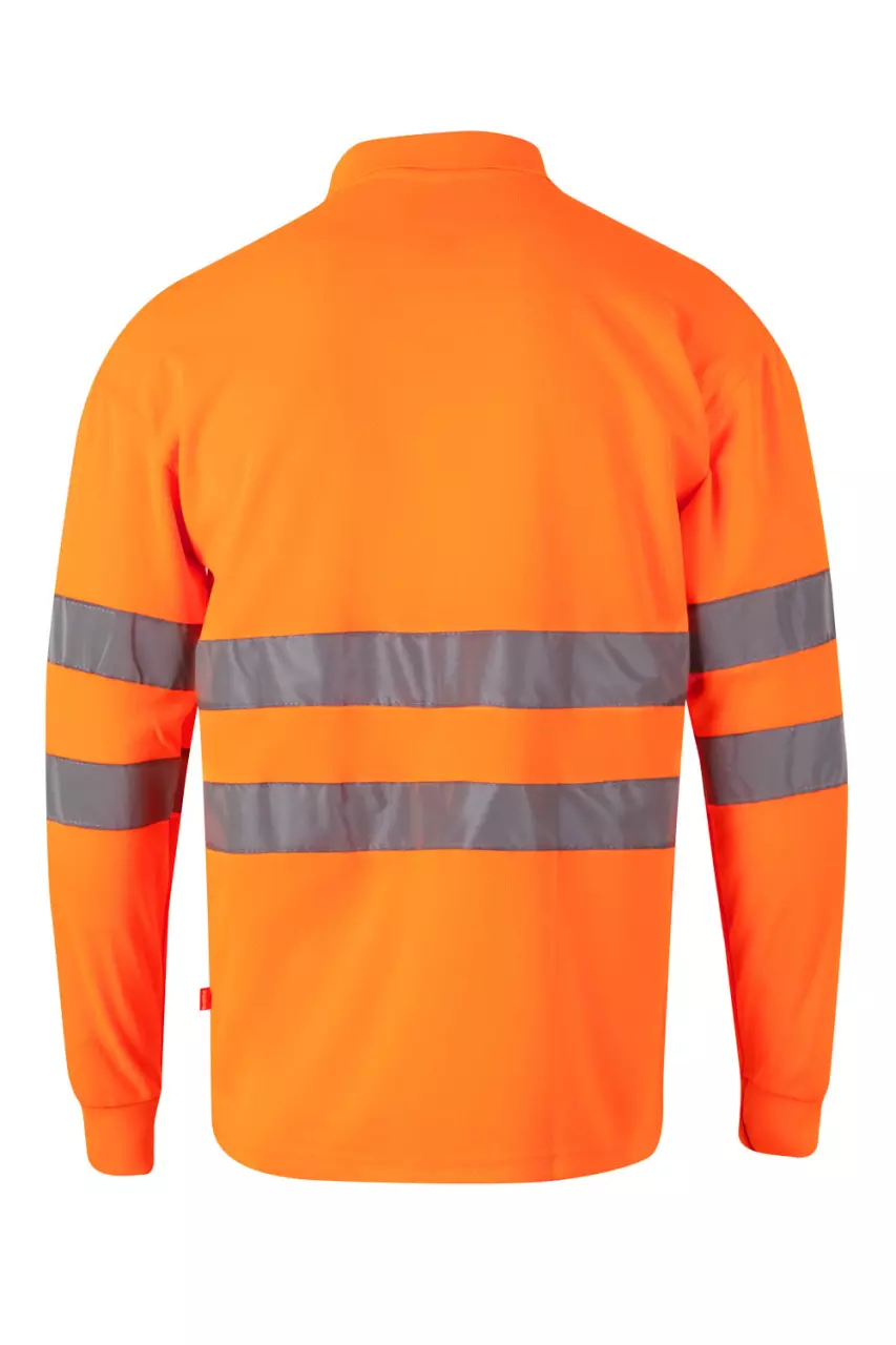 Velilla 174-19-2, High-Vis Polo Shirt, Size 4XL/5XL, Hi-Vis Orange, image 3, gallery thumbnail