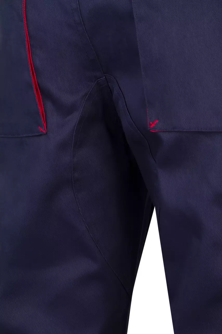 Velilla 103004-01-12, Work Trousers, Marine Blue/Red, image 4, gallery thumbnail