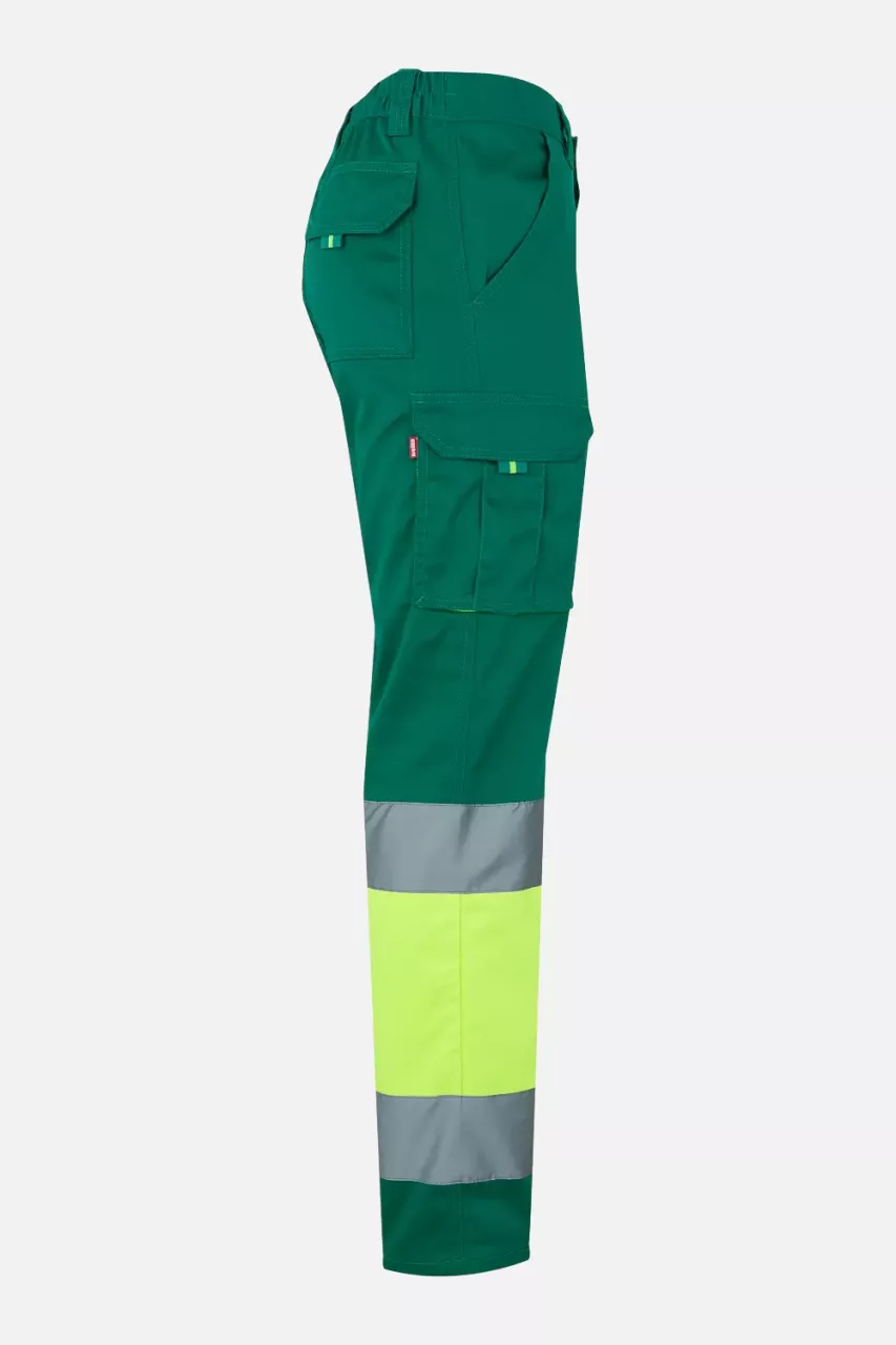 Velilla 303002S-02-20, High-Vis Work Trousers, Green/Hi-Vis Yellow, image 7, gallery thumbnail