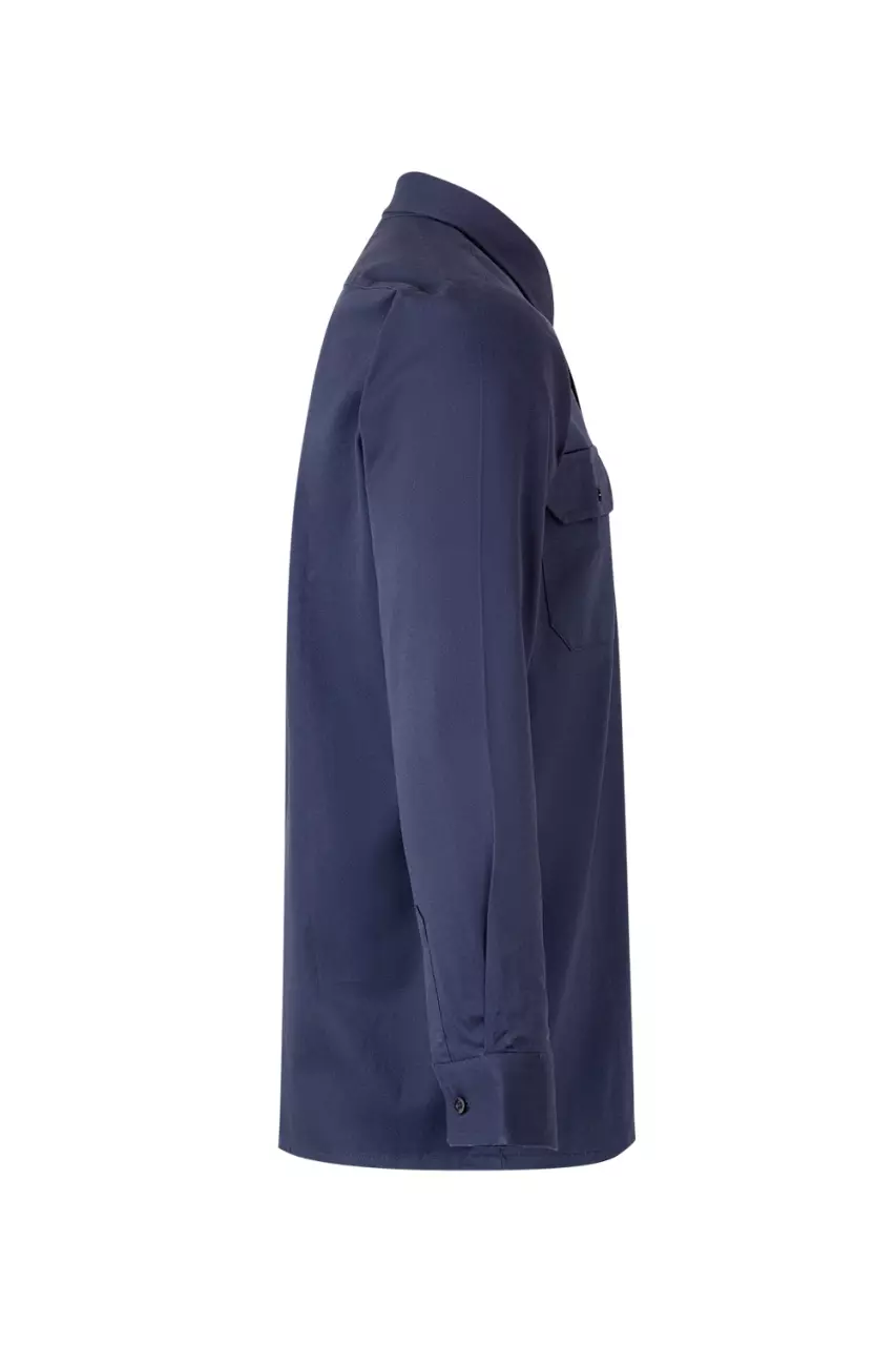 Velilla 533-01, Langarm-Arbeitshemd, Marineblau, image 4, gallery thumbnail