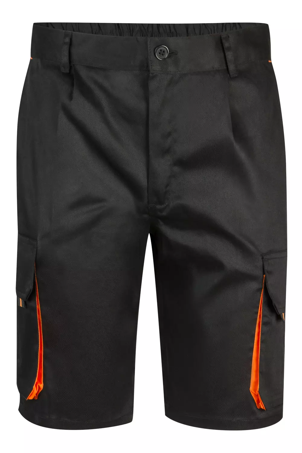 Velilla 103007-00-16, Work Shorts, Black/Orange, image 1