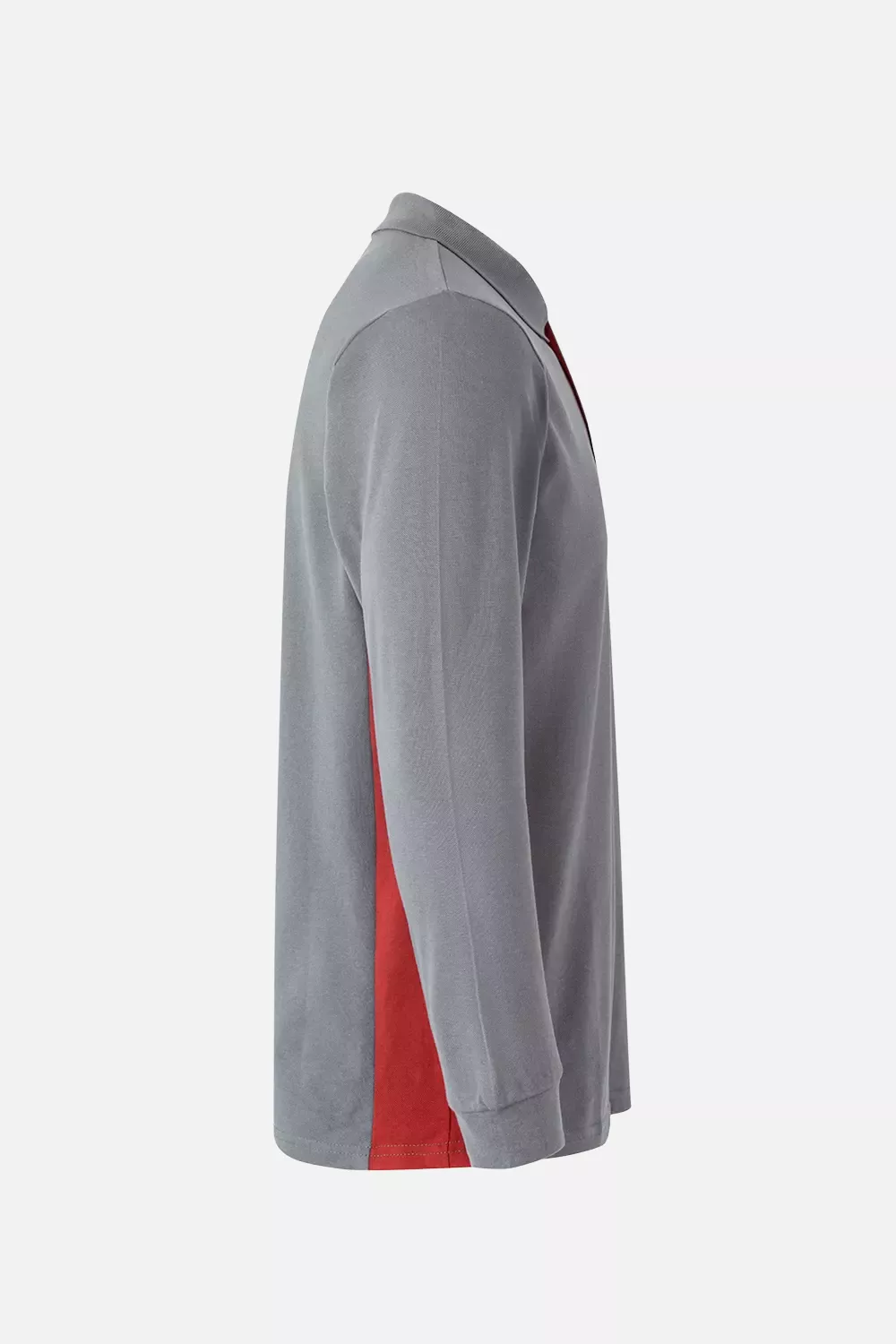 Velilla 105514-08-12, Long Sleeved Polo Shirt, Grey/Red, image 2