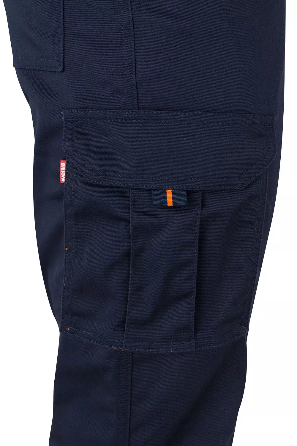 Velilla 303002S-61-19, High-Vis Work Trousers, Navy Blue/Hi-Vis Orange, image 2