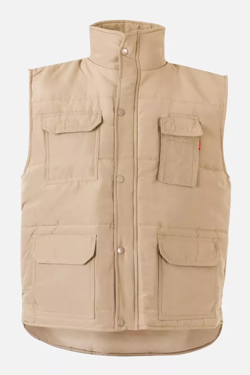 Velilla 108-46, Work Vest, Sand Beige, image 1, gallery thumbnail