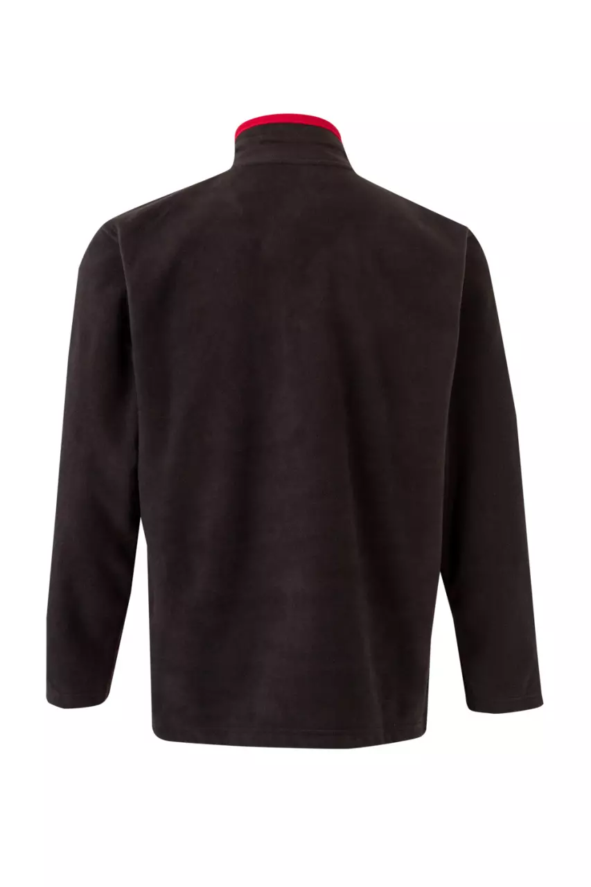 Velilla 201504-00-12, Fleece Jacket, Black/Red, image 3, gallery thumbnail