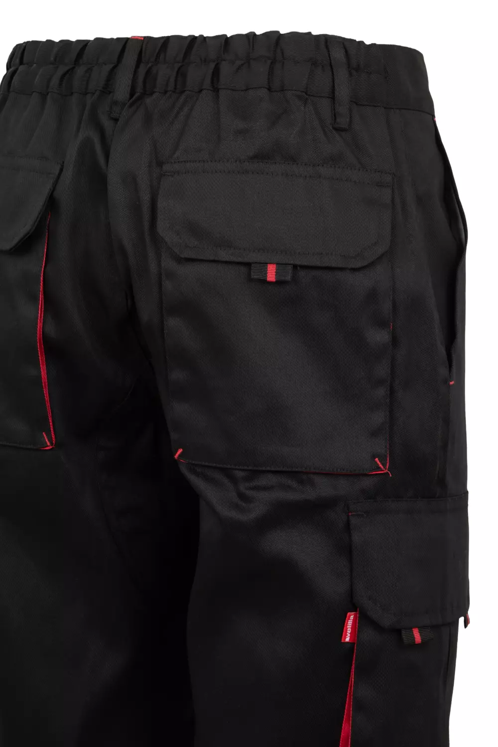 Velilla 103007-00-12, Work Shorts, Black/Red, image 7