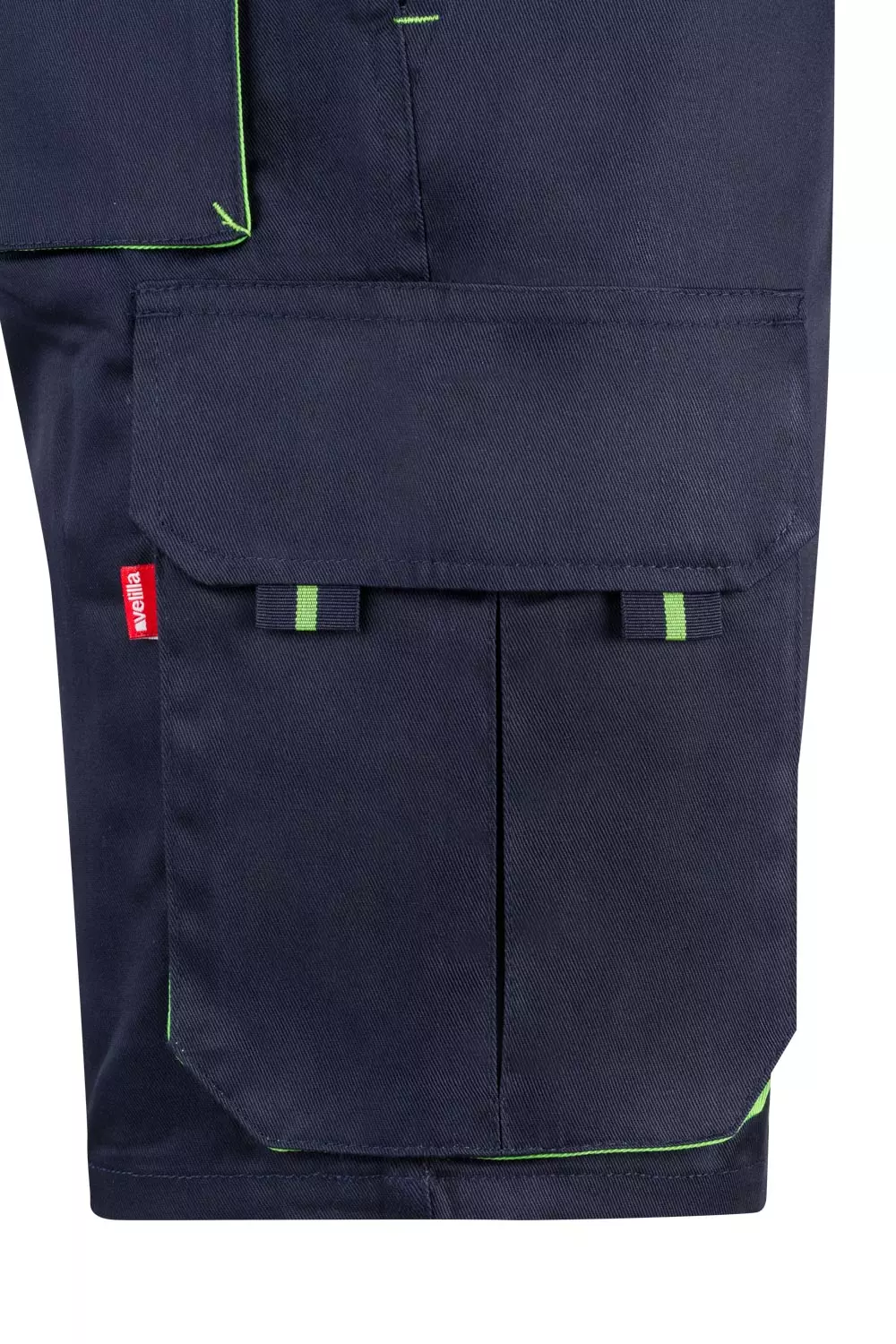 Velilla 103007-01-25, Arbeitsshorts, Marineblau/Limegrün, image 3