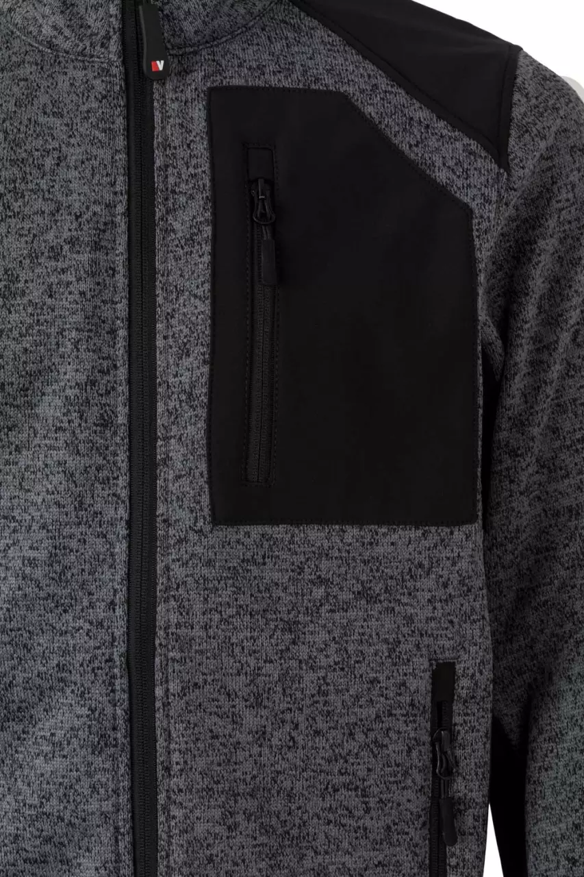 Velilla 206008-08-00, Work Jacket, Heather Grey/Black, image 2, gallery thumbnail