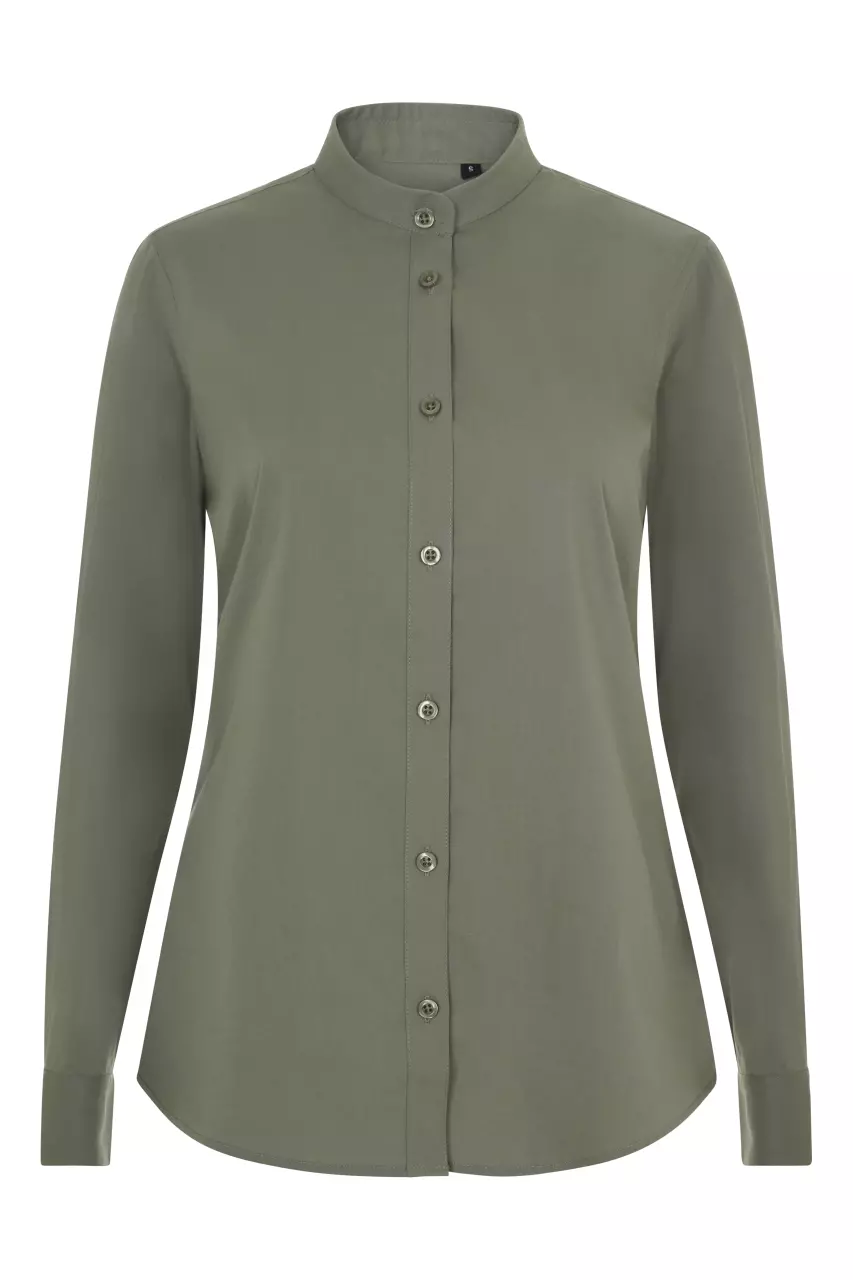 Velilla 405015S-35, Langarm-Arbeitshemd mit Stehkragen, Helloliv, image 1, gallery thumbnail