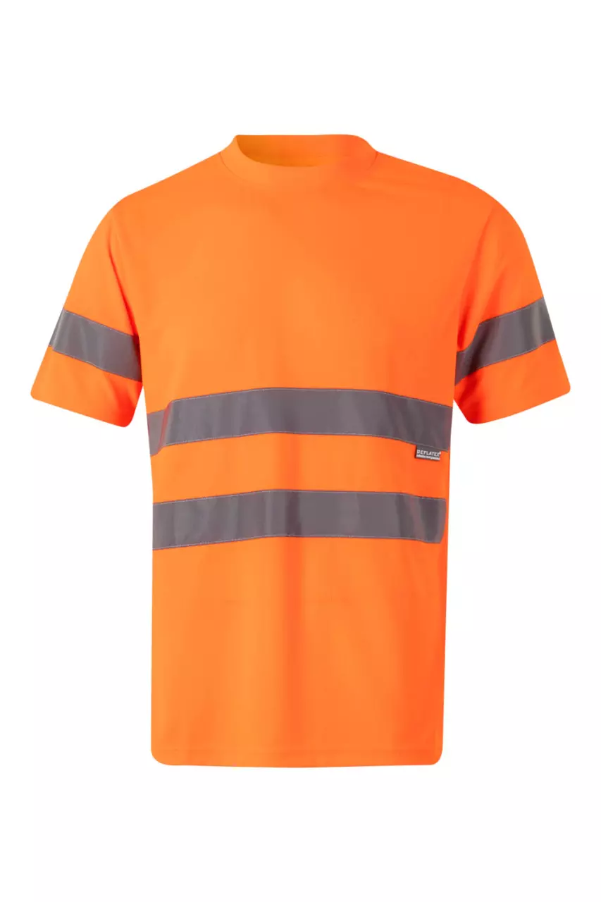 Velilla 305602-19, High-Vis Short Sleeve T-Shirt, Hi-Vis Orange, image 1, gallery thumbnail