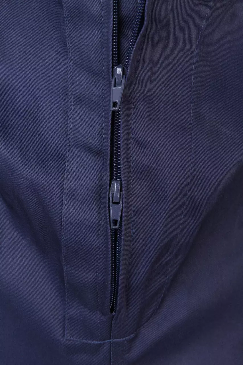 Velilla 214-01, Work Overall, Marine Blue, image 3, gallery thumbnail