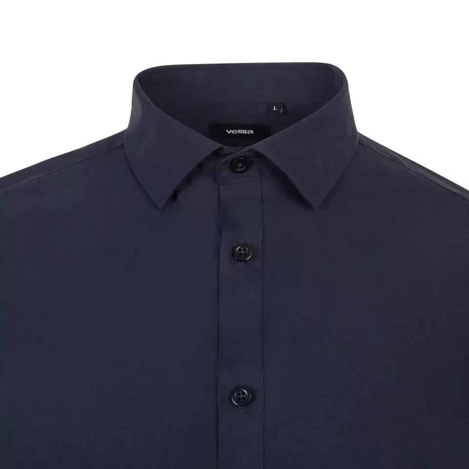 Velilla 405017S-61, Long Sleeved Work Shirt, Navy Blue, image 4, gallery thumbnail