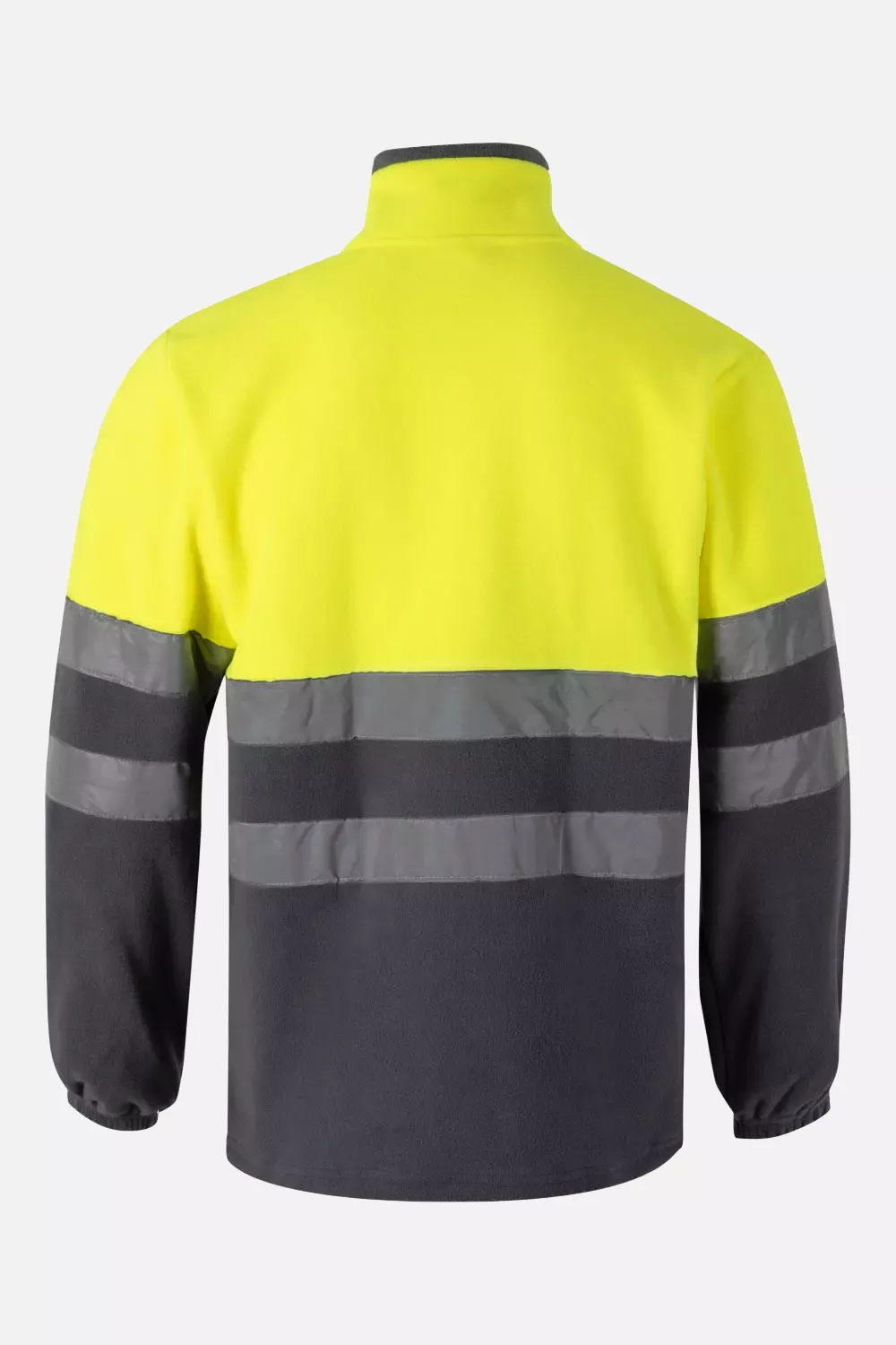 Velilla 0182-08-20-2, High-Vis Fleece Jacket, Size 4XL/5XL, Grey/Hi-Vis Yellow, image 2