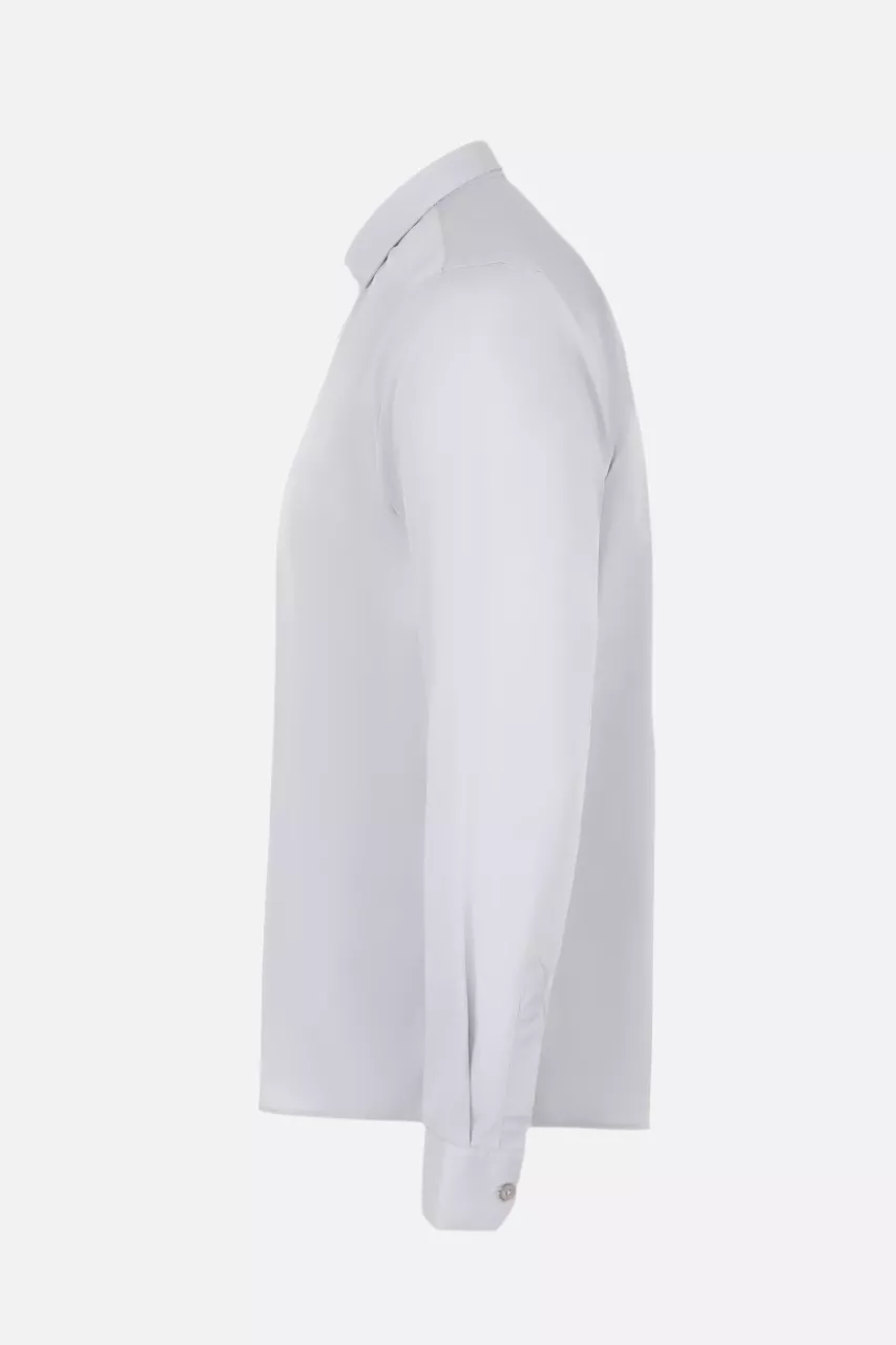 Velilla 405009-58, Long Sleeved Work Shirt, Ice Grey, image 4, gallery thumbnail