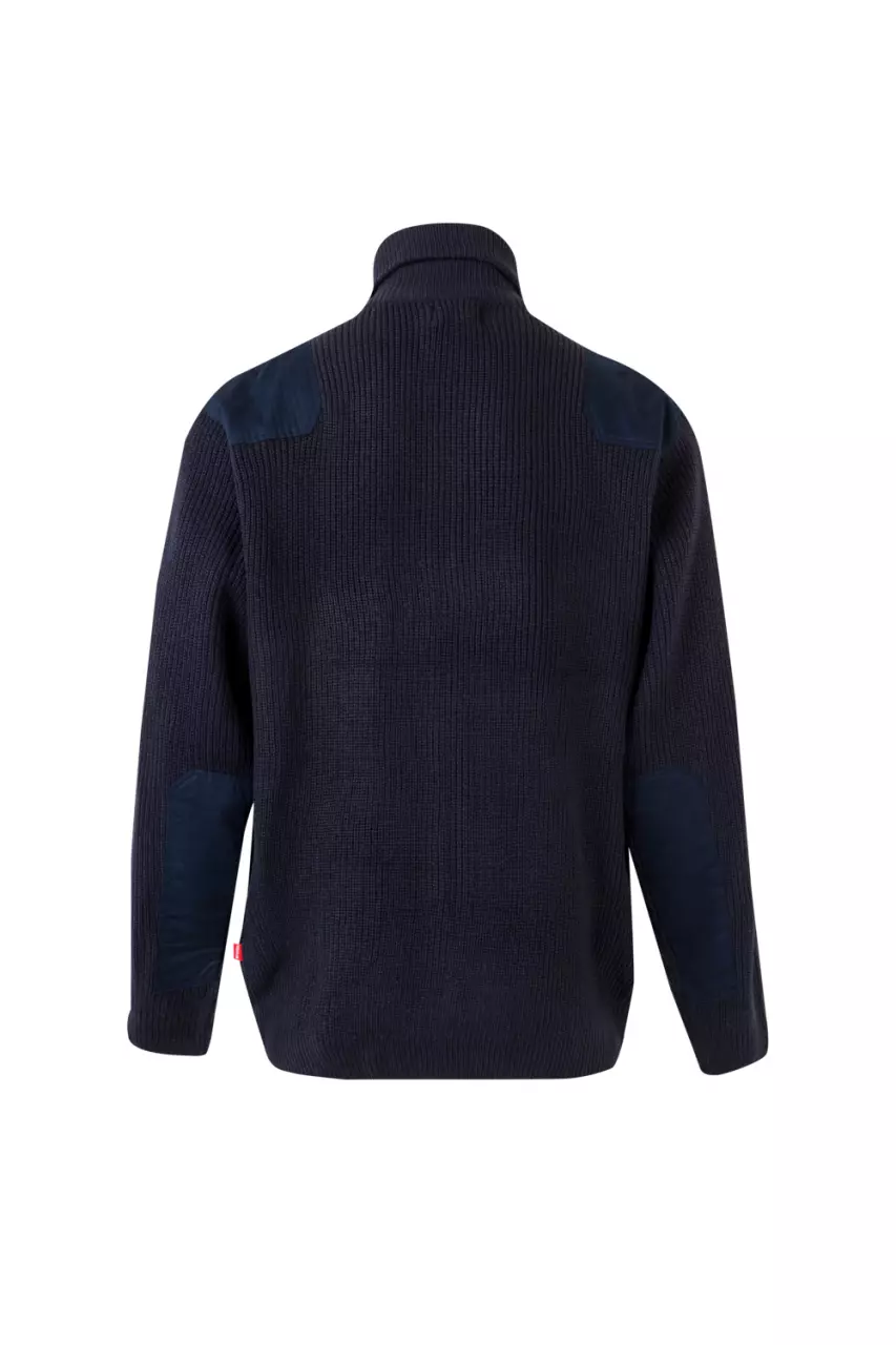 Velilla 102-01, Work Sweater, Marine Blue, image 1, gallery thumbnail