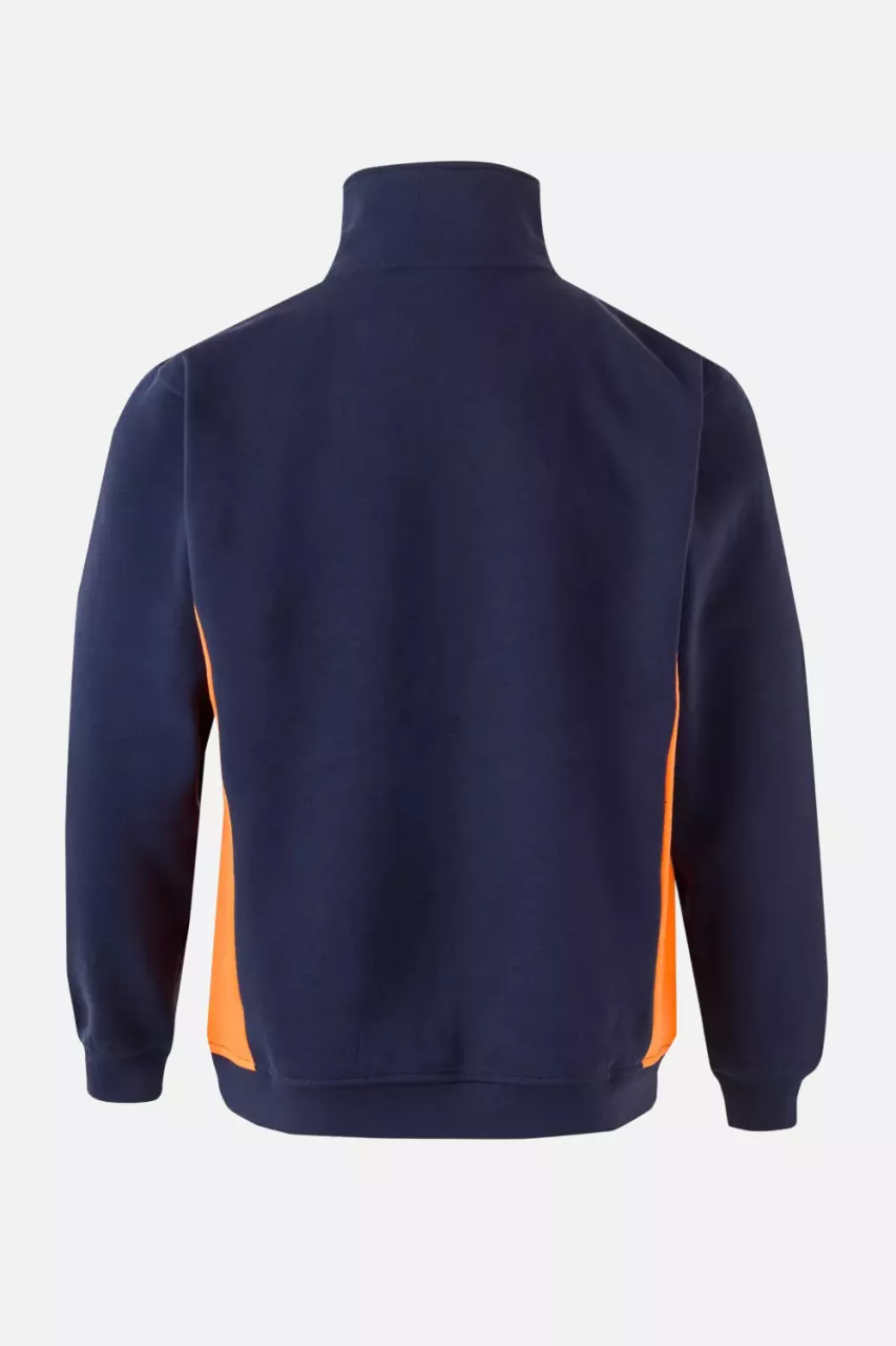 Velilla 105704-61-16, Arbeitssweatshirt, Marineblau/Orange, image 3, gallery thumbnail