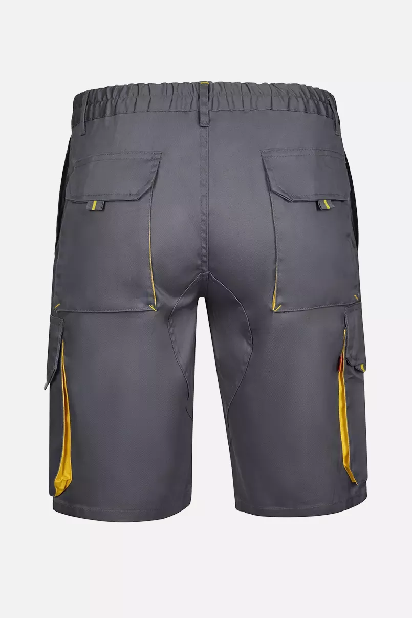 Velilla 103007-08-17, Arbeitsshorts, Grau/Gelb, image 3