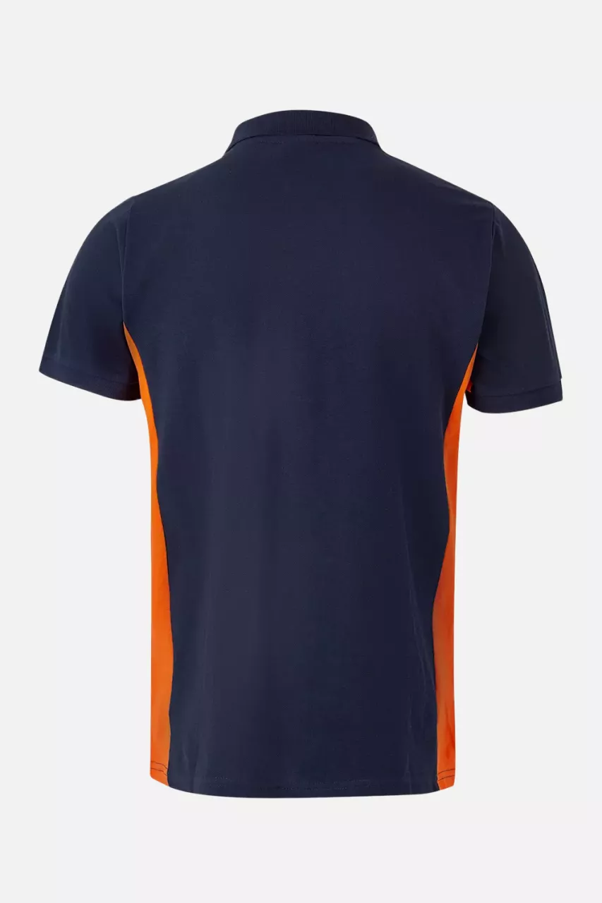 Velilla 105504-61-16, Polo Shirt, Navy Blue/Orange, image 1, gallery thumbnail