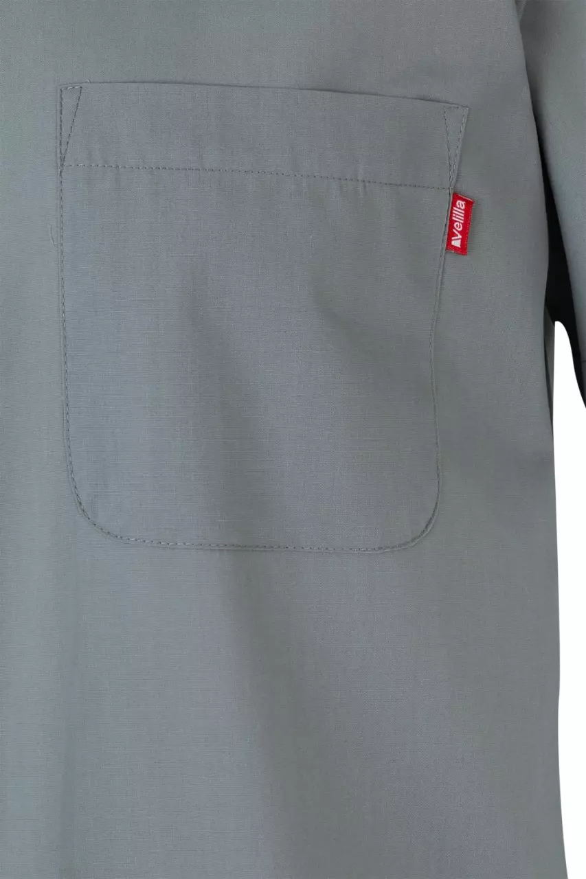 Velilla 531-08, Short-Sleeved Work Shirt, Grey, image 2, gallery thumbnail