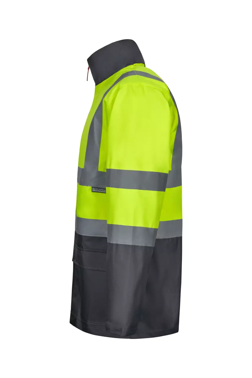 Velilla 306003-08-20-1, High-Vis Jacket, Grey/Hi-Vis Yellow, image 4, gallery thumbnail