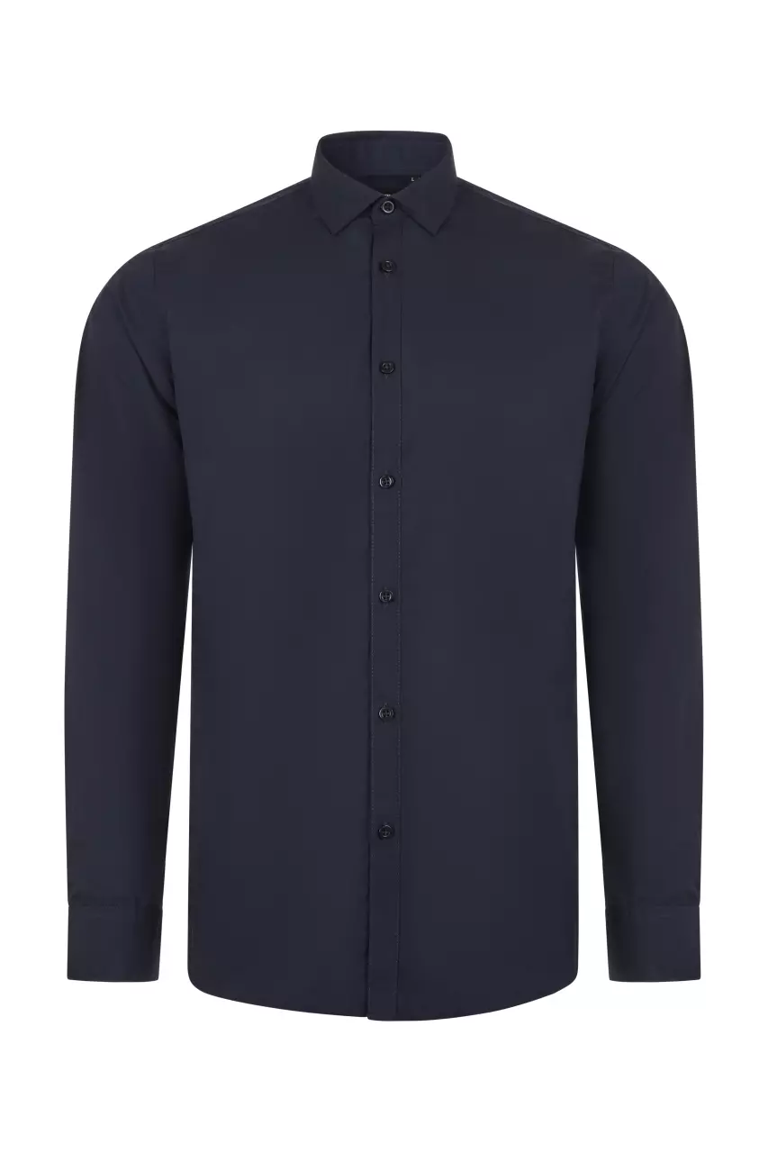 Velilla 405009-61, Long Sleeved Work Shirt, Navy Blue