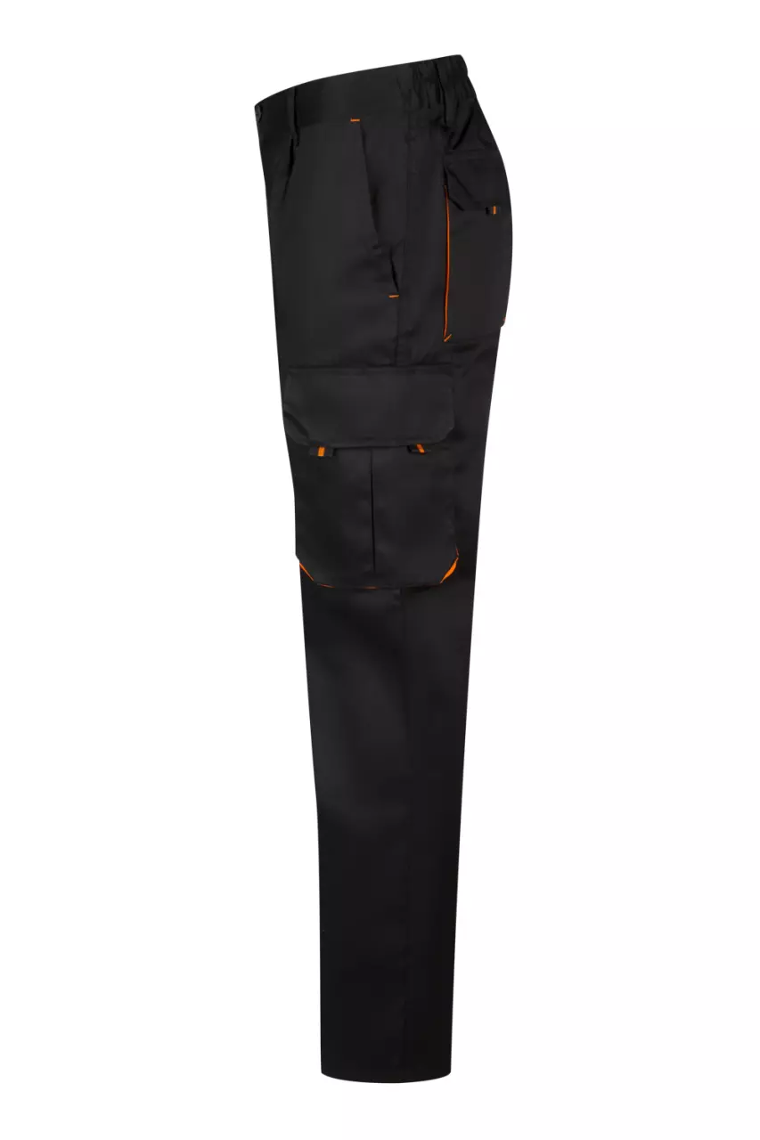 Velilla 103004-00-16, Arbeitshose, Schwarz/Orange, image 2, gallery thumbnail