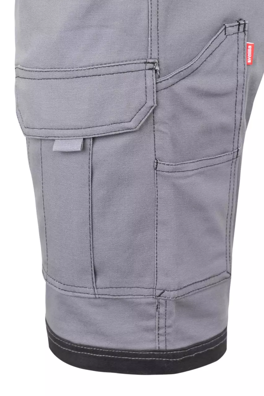 Velilla 103029S-08-00, Work Shorts, Grey/Black, image 4, gallery thumbnail