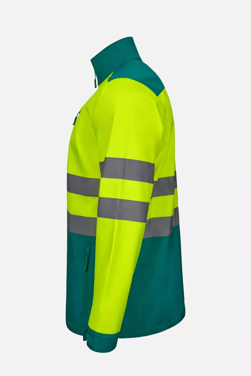Velilla 306006-02-20, High-Vis Jacket, Green/Hi-Vis Yellow, image 2, gallery thumbnail