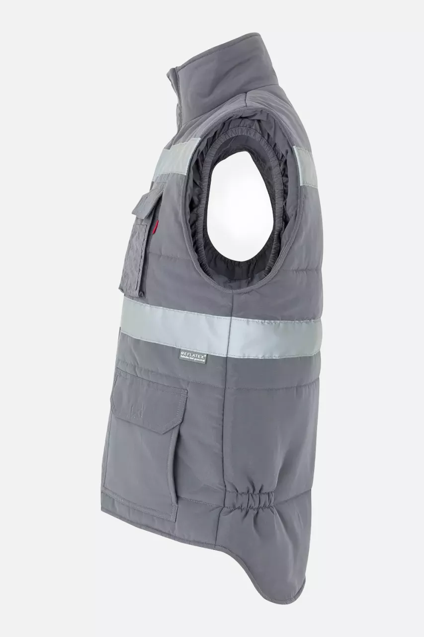 Velilla 205904-08, Padded Work Vest, Grey, image 2, gallery thumbnail