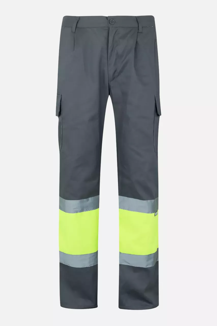Velilla 0157-08-20, Warnschutz-Hose, Grau/Warngelb, image 1, gallery thumbnail