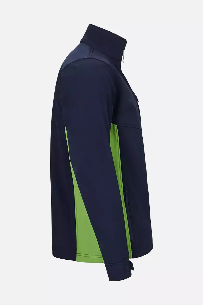 Velilla 106004-61-25, Work Jacket, Navy Blue/Lime Green, image 5, gallery thumbnail