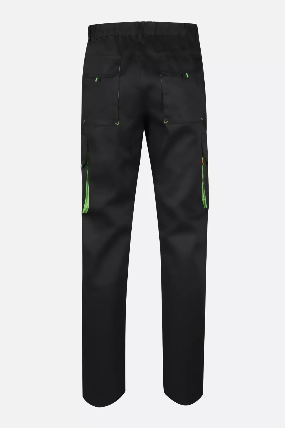 Velilla 103004-00-25, Work Trousers, Black/Lime Green, image 7