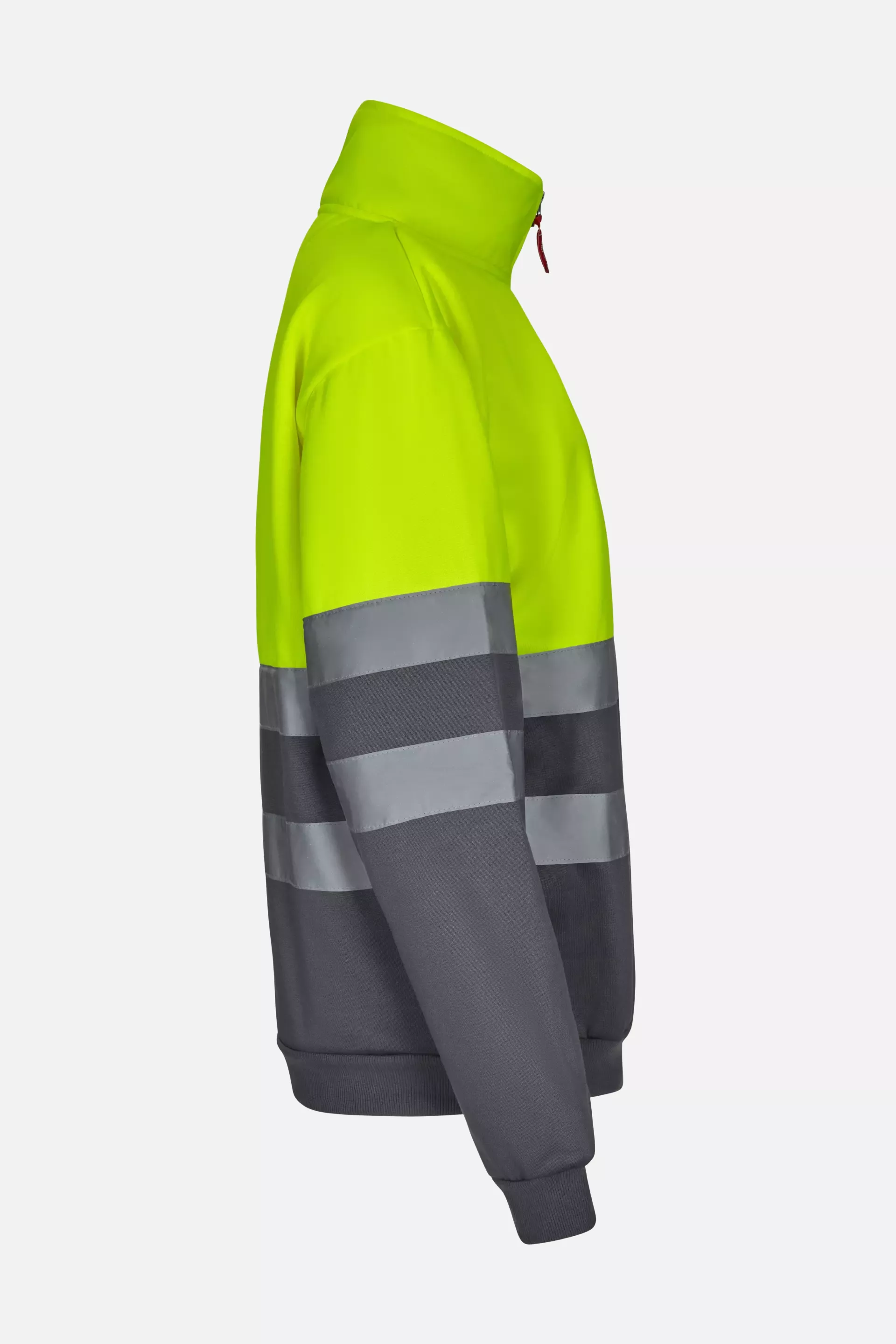Velilla 305701-08-20, Warnschutz-Sweatshirt, Grau/Warngelb, image 2