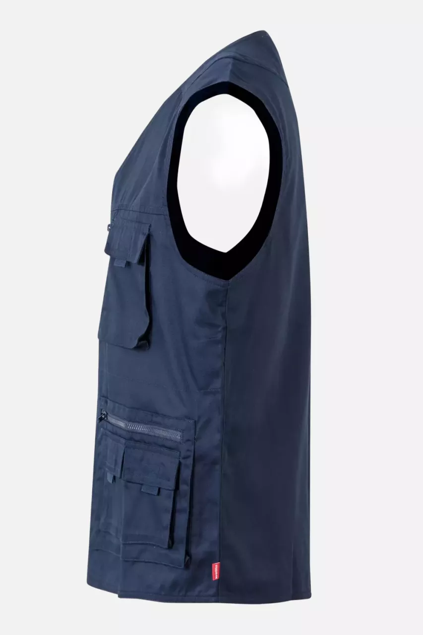 Velilla 105901-61, Work Vest, Navy Blue, image 3, gallery thumbnail