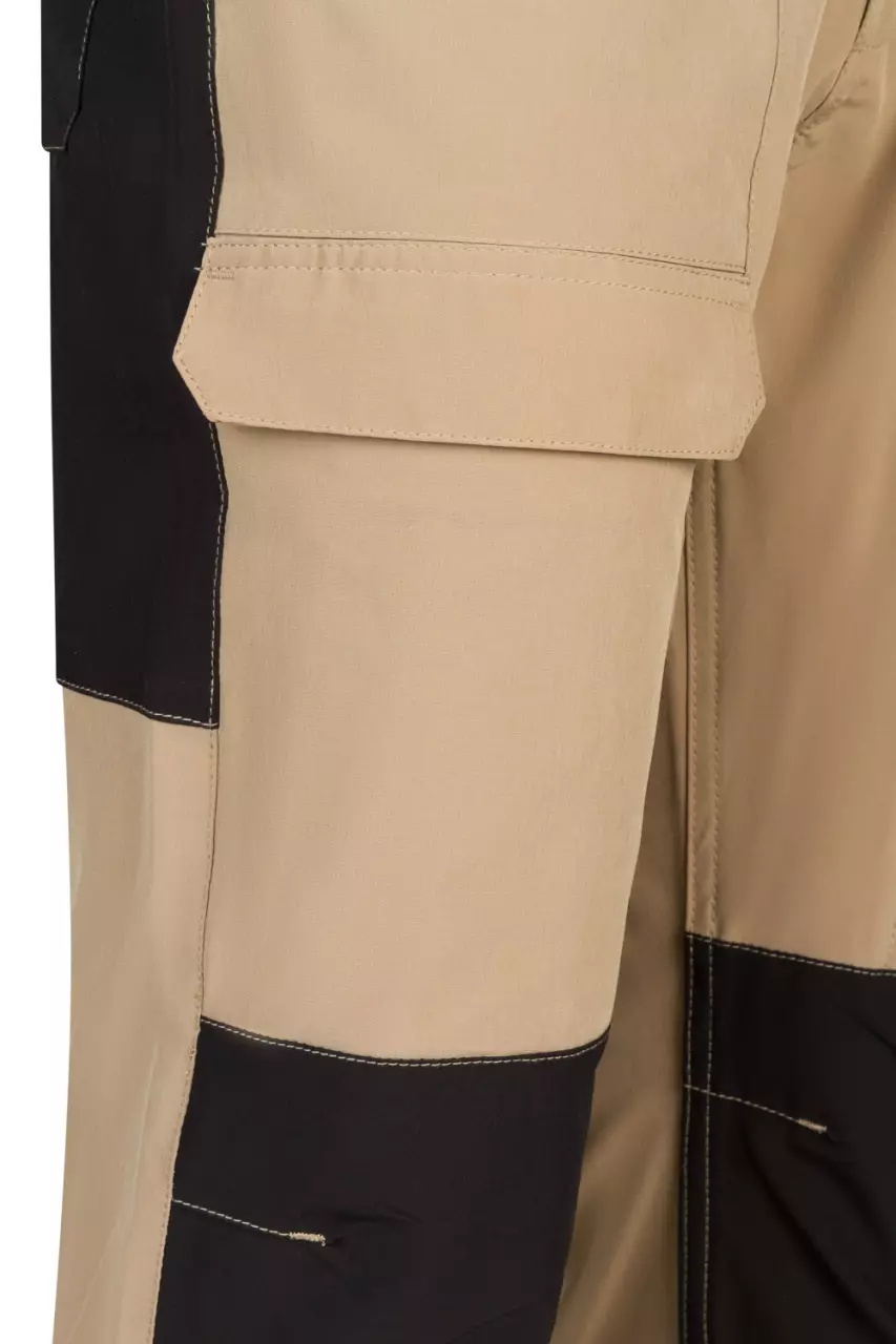 Velilla 103022S-46-00, Work Trousers, Sand Beige/Black, image 5, gallery thumbnail