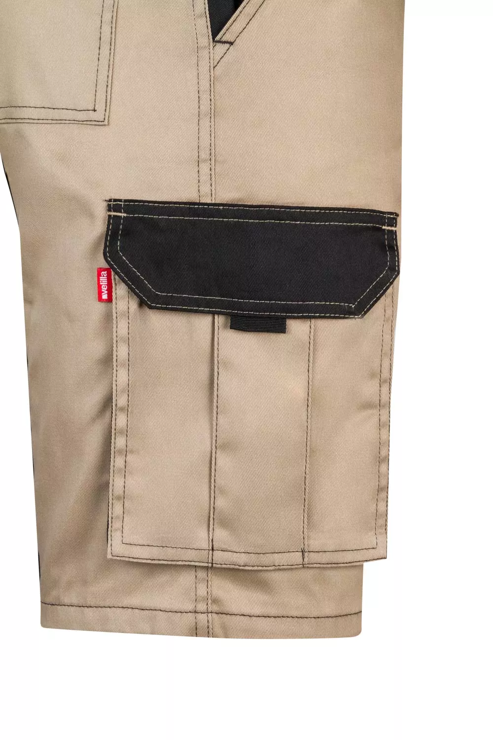 Velilla 103021B-46-00, Arbeitsshorts, Sandbeige/Schwarz, image 3