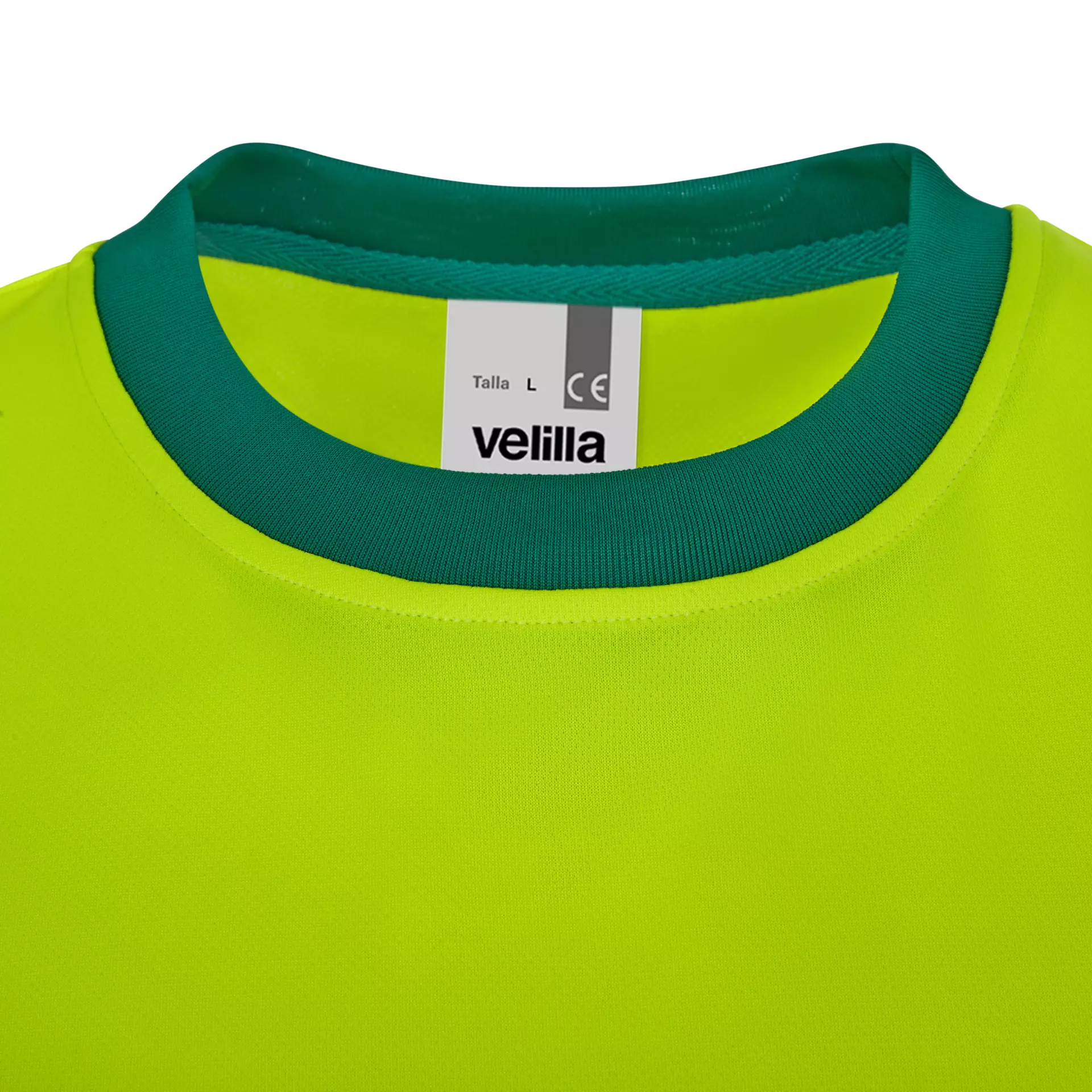 Velilla 305633-02-20, High-Vis T-Shirt, Green/Hi-Vis Yellow, image 2