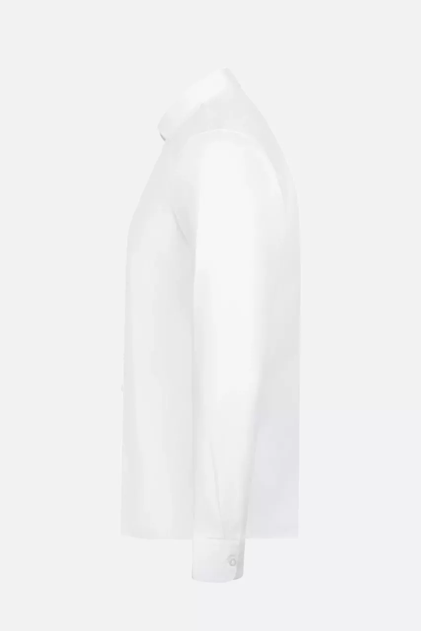 Velilla 405017S-07, Long Sleeved Work Shirt, White, image 3, gallery thumbnail