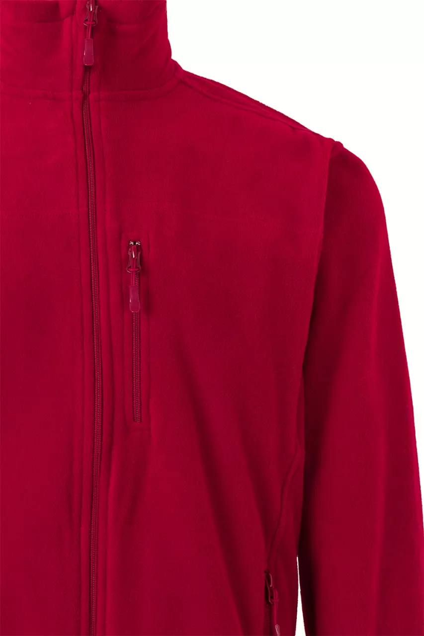 Velilla 201502-12, Fleece Jacket, Red, image 2, gallery thumbnail