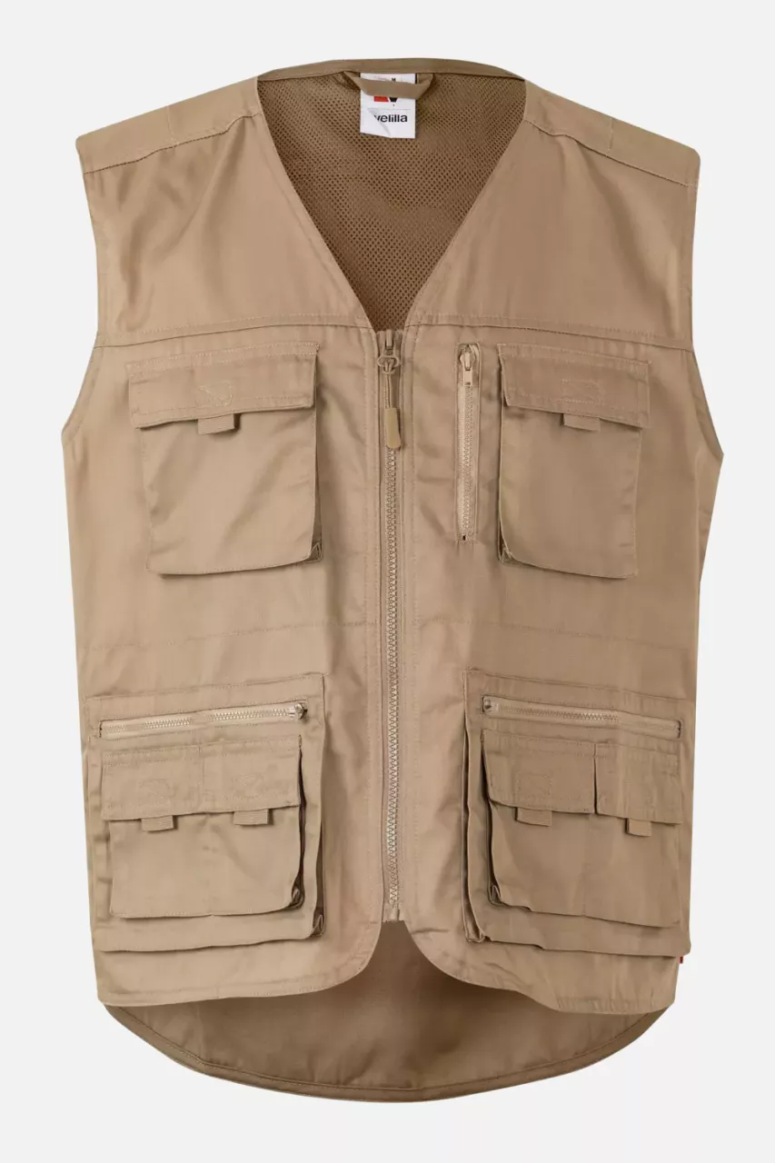 Velilla 105901-46, Work Vest, Sand Beige, image 1, gallery thumbnail