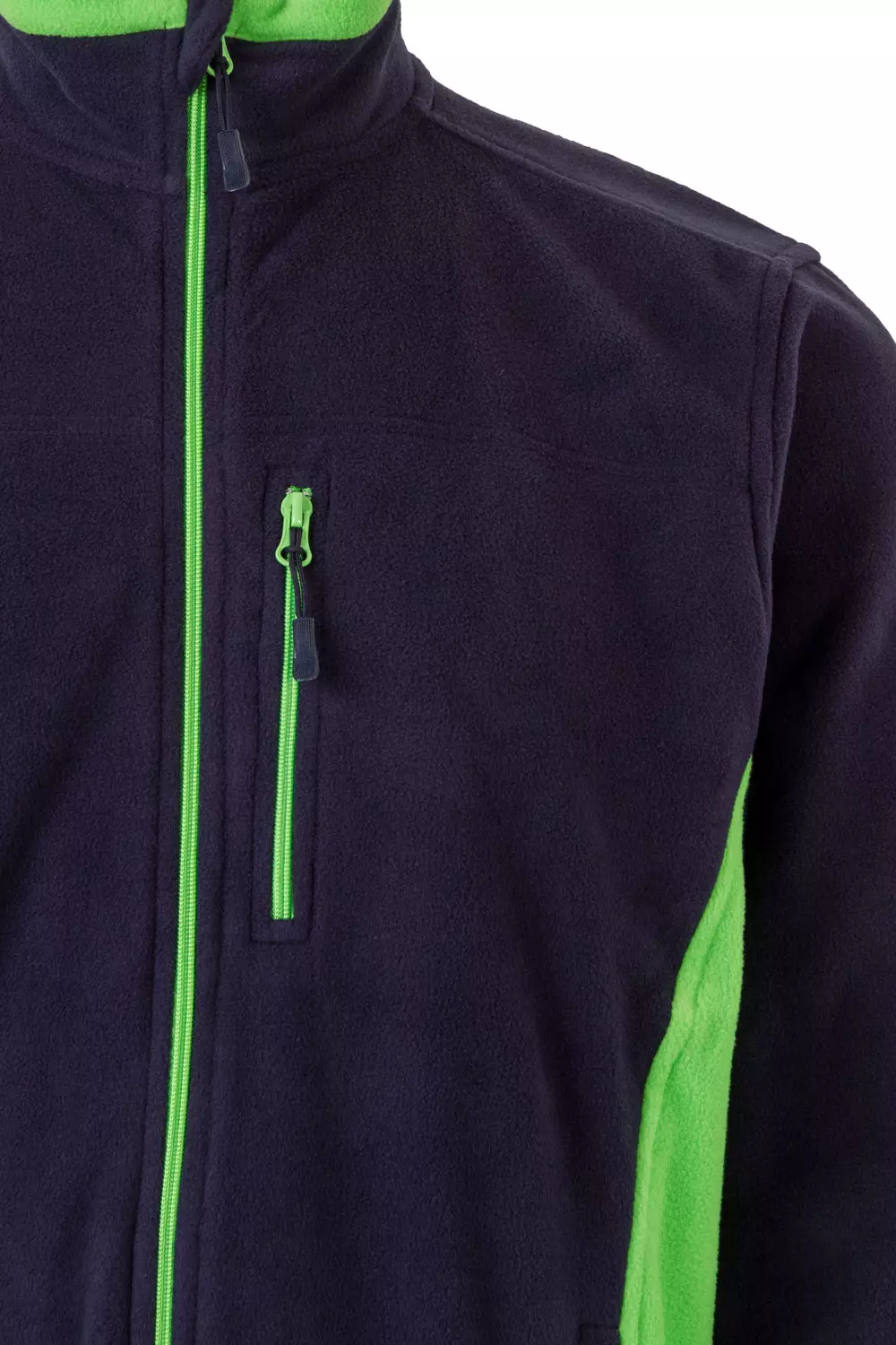 Velilla 201504-61-25, Fleece Jacket, Navy Blue/Lime Green, image 2