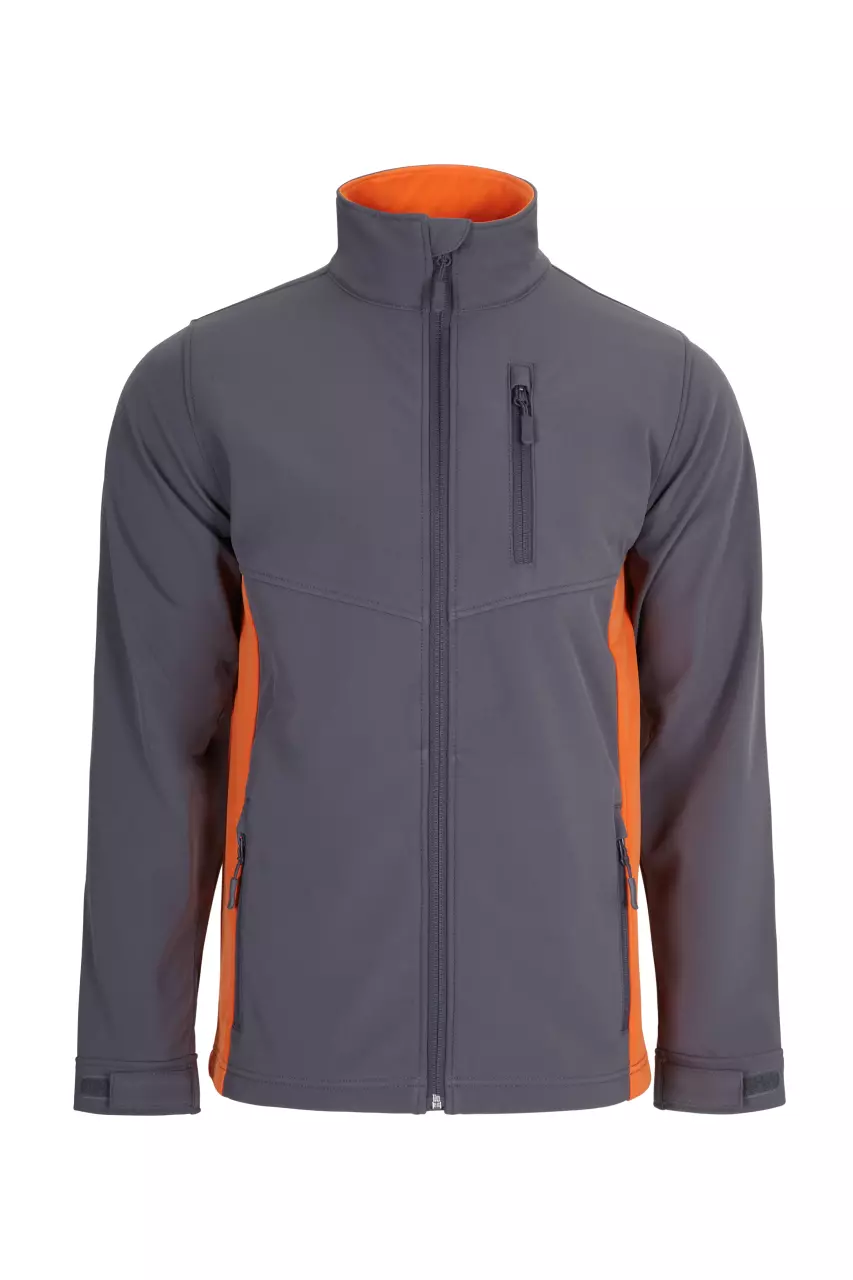 Velilla Work Jacket, Grey/Orange