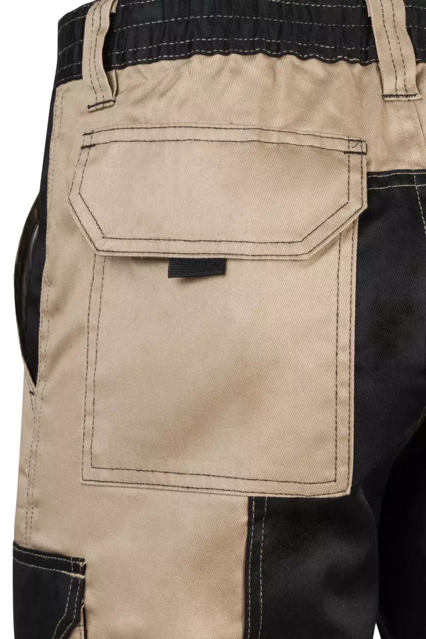 Velilla 103021B-46-00, Arbeitsshorts, Sandbeige/Schwarz, image 4, gallery thumbnail