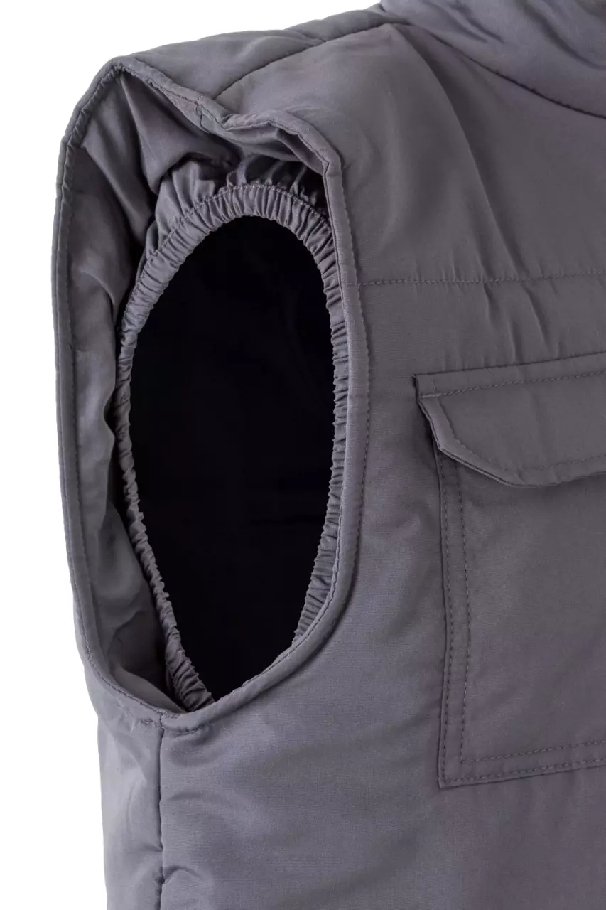 Velilla 205901-08, Padded Work Vest, Grey, image 3, gallery thumbnail