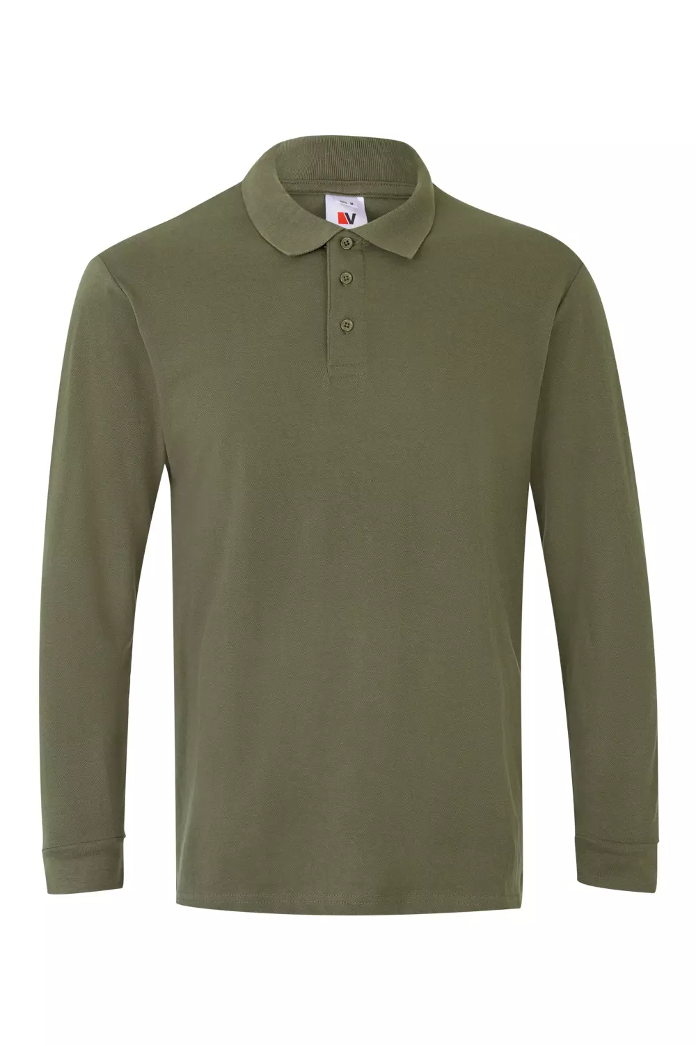 Velilla 105503-03, Long Sleeved Polo Shirt, Khaki Green