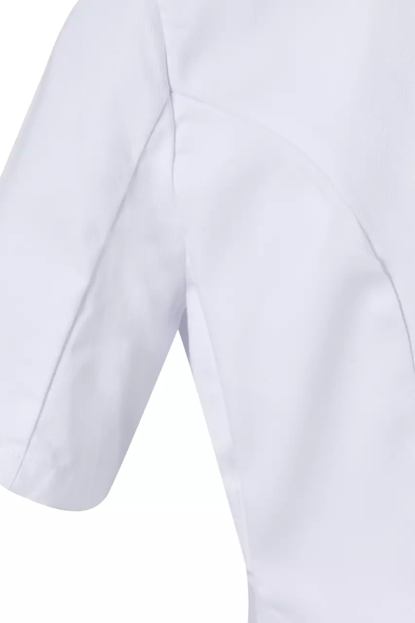 Velilla 539003-07, Short-Sleeved Work Coat, White, image 4, gallery thumbnail