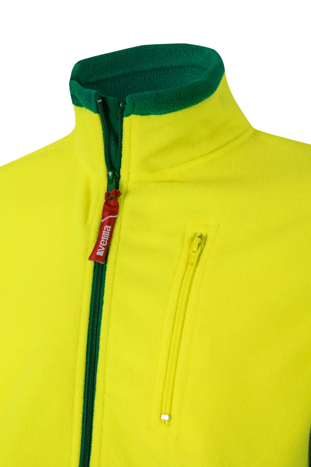 Velilla 0183-02-20-2, High-Vis Fleece Jacket, Size 4XL/5XL, Green/Hi-Vis Yellow, image 5