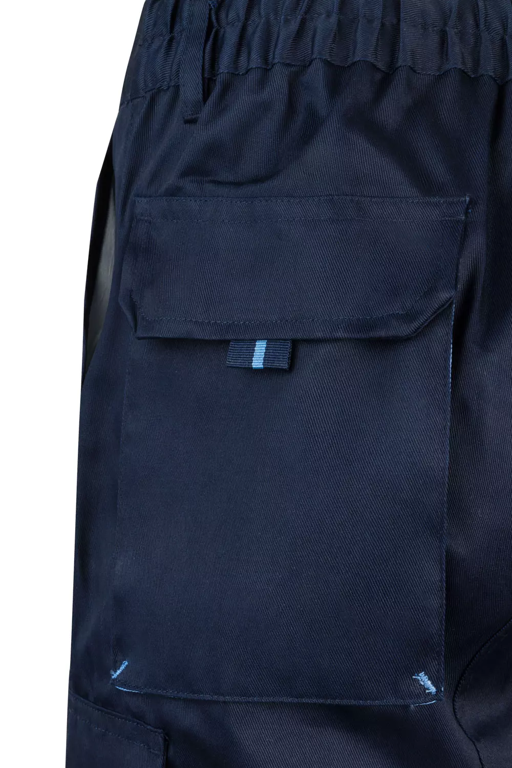 Velilla 103007-61-05, Work Shorts, Navy Blue/Sky Blue, image 6