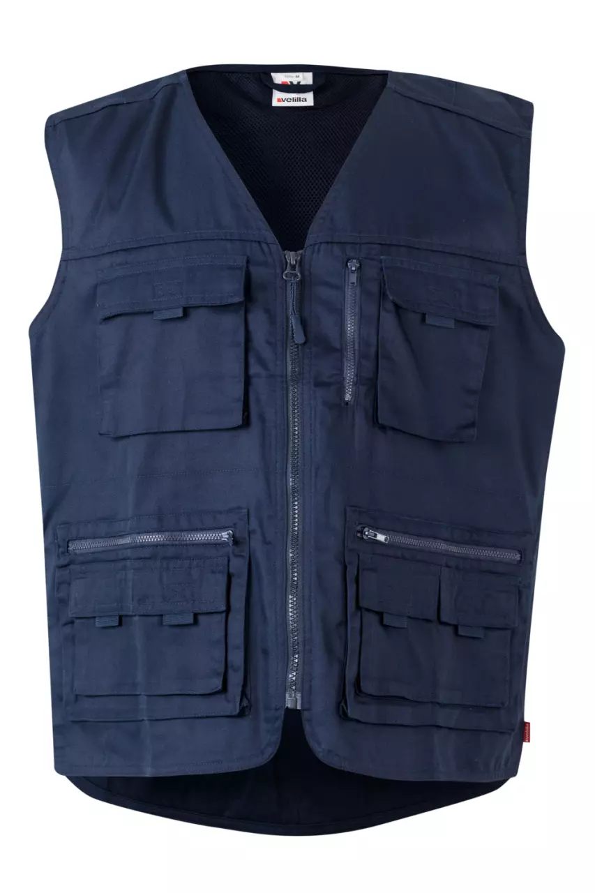 Velilla 105901-61, Work Vest, Navy Blue, image 1, gallery thumbnail